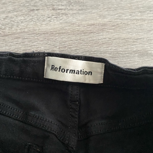 Reformation High and skinny raw ankle skinny jeans height waisted black - Picture 2 of 7